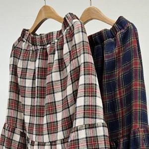 [시드마켓]바운스캉캉체크스커트 411T135S 빅사이즈 여성의류