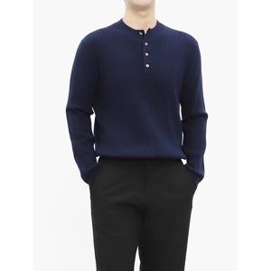[빌리버스] 남성 헨리넥 골지 니트 긴팔티 롱슬리브 BRE057