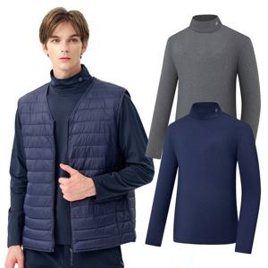 [콜핑] 남성 겨울 이너 목티 기모 목폴라 티셔츠 KSC042FT2M