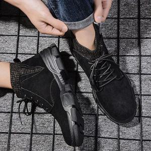 데일리 패션 캐주얼 남성 겨울 데이트 코디 워커 슈즈