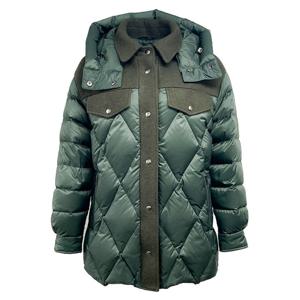 [데시데]울배색 후드탈부착 다운자켓 DNW517