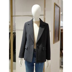 [에꼴드파리][에꼴드파리] 헤링본 원버튼 재킷 08CMB3YJKM108C (