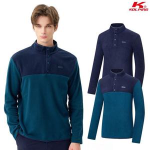 [콜핑] 남성 겨울 후리스 플리스 기모 겨울 기능성 등산 집업 티셔츠 KSC453ST1M