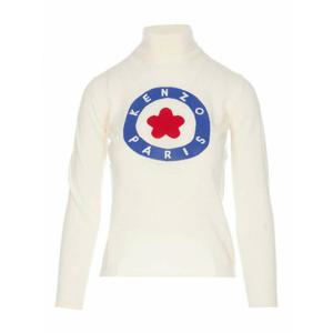 [KENZO] 라프리마 여성 크루 넥 타겟 스웨터 FD62PU4193BA02 화이트 /8