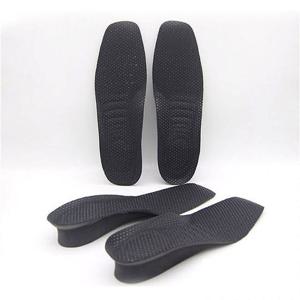 여성 바이오 키높이 1cm 지압 기본 깔창 검정