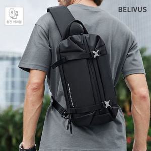 빌리버스 남자 슬링백 BJI410 크로스백 생활방수 바디