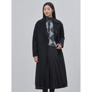 [빈폴레이디스] 핸드메이드 벨티드 코트  블랙 (BF4X30C225)