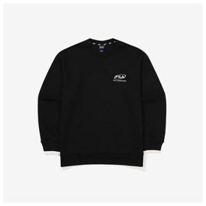 [휠라]휠라긴팔티 TQJ FS2POF3104X-BLK 로고 면혼방 맨투맨