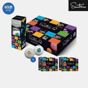 [세인트나인] 5더즌 패키지 2022 세인트나인 Q 골프볼 화이트  3