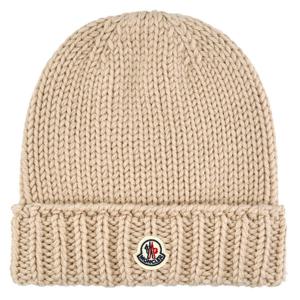 몽클레어 키즈 로고 패치 울 비니 3B00026 M1172 220