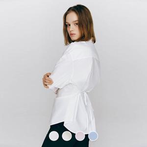 [지오다노/본사] 345509 루즈핏 허리 스트링 셔츠