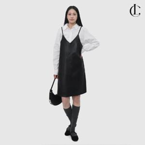 엘케이트 여자 뷔스티에 원피스 레더 가죽 미니멈 원피스 LDOY001