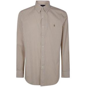 폴로 랄프로렌 긴팔 셔츠 710 929346 014 COASTAL BEIGE WHITE