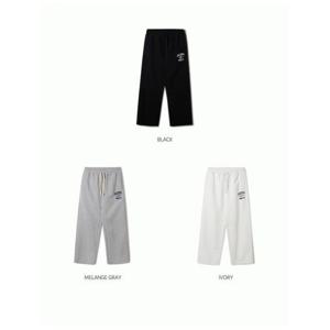 [후아유] 공용 캠퍼스 엠블럼 와이드 팬츠 / Campus Emblem Wide Pants WHTMF2201U