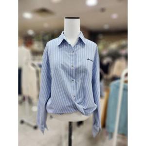 스테파니 세이브존08 메리 스트라이프 자수 셔츠 A25SH5116