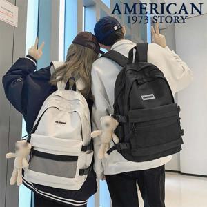 [아메리칸 스토리]망사 포켓 캐주얼백팩_GURB-1688/남녀공용 학생백팩 학교가방 대학생 직장인 가방 여