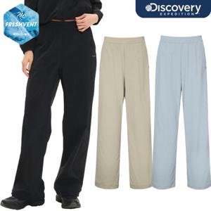 디스커버리 25SS 신상/할인 프레시벤트 여성 폴튼 경량 트레이닝 세미와이드 팬츠 바지/스트레치/냉감소재/세미와이드핏 DWTP91053