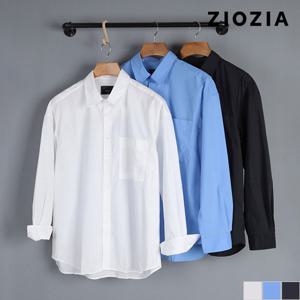 [지오지아] 오버핏 가슴포켓 캐주얼 셔츠 (AAD2WC3102)