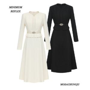 [미니멈]MD 자켓 레이어드 투피스스타일 플레어원피스 MD MMYAGW