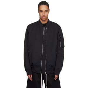 25 FW 릭오웬스 남성 블랙 할리우드 클래식 플라이트 보머 재킷 251126M175000