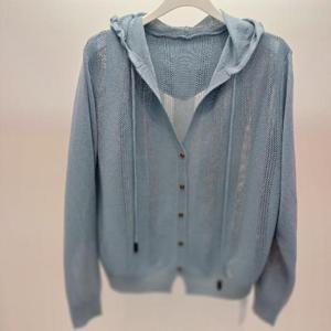 Destijl HC06 짧은 봄느낌 벌집 브이넥 피치후드 가디건 D2521cd01B