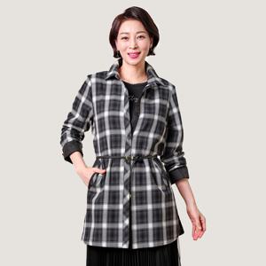 [마담엘레강스] 체크러브 코튼 자켓 K251JK03