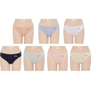 [비비안(언더웨어)]매일입는 순면 자수포인트 요일팬티 7종택1 PT7311