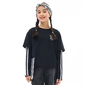 [오션스카이] 여아 소매 레이어드 긴팔티셔츠-EAJG5160B03