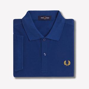 [M6000] 플레인 프레드페리 셔츠 - 쉐이디드코발트/허니콤 AFPM2516000-Y47