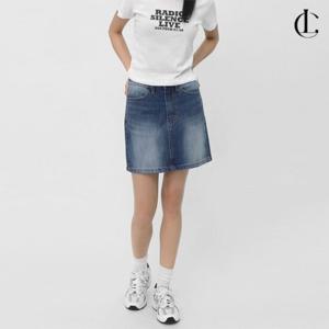 엘케이트 여자 청치마 H라인 데님 미니 스커트 LPP034