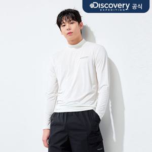 프레시벤트 남성 레이어드 반하이넥 긴팔티셔츠 (WHITE)  DMRL63053-WHS