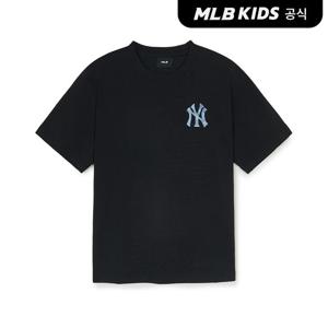 [MLB키즈 공식] 빈티지 모노그램 빅럭스 티셔츠 NY (Black) 7ATSMV453-50BKS