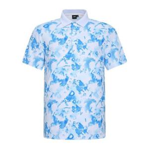 JDX HC06 남성 UV차단 플라워 반팔 티셔츠(X1TSW2506PB) X1TSW2506