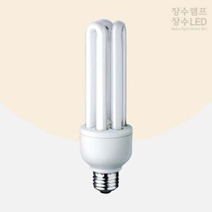 장수램프 삼파장 EL 형광다마 30W 주광색 E26 전
