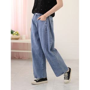 [웬디즈갤러리]타우미 옆핀턱 와이드 데님 팬츠 RPT107