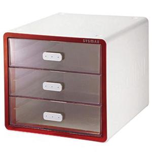 시스맥스 마이미니 소품함 3단 레드 58000 서류함 서류정리함 데스크정리 서류받침대 서류 오피스용품 책상
