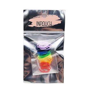 무지개 머리끈 소 50p 칼라고무밴드 대용량머리끈