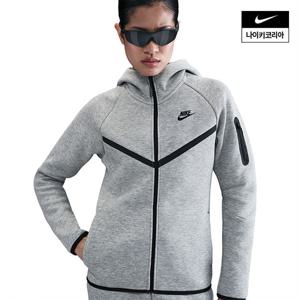 [나이키] 스포츠웨어 테크 플리스 윈드러너 여성 풀집 후디 HV6748-063