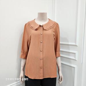 [프렐린]파크랜드 여성복 이중 카라넥 블라우스 RBB252S71_JJ