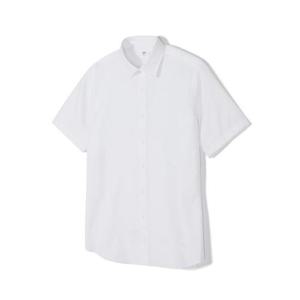 [노티그] 코튼혼방 컴포트슬림핏 솔리드 반팔셔츠 화이트