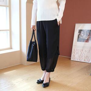 [쉬즈마담]P91956 2단레이어 예술핏 배기팬츠 60대 엄마옷