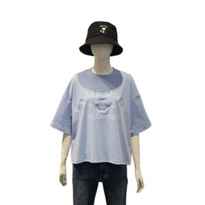 [클라이드]여성 LHEURE 래터링 반팔 티셔츠 FPBTS712F