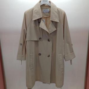 Latium HC06 최강스판 소매 롤업 하프길이 홑겹 더블 트렌치 코트 T2521ct02B