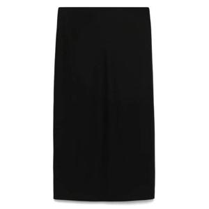 까르벵 미디 스커트 6251K2129601 BLACK