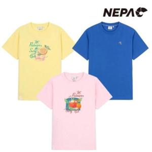 [네파] 공용 썸머 그래픽 캐주얼 반팔 라운드티셔츠 7LD5376