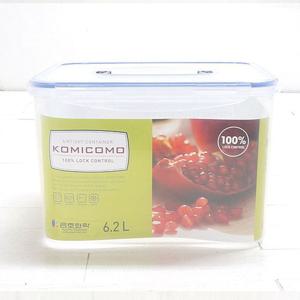 코미코모 밀폐용기 6.2L 반찬통 플라스틱용기 반찬보관 사각용기 음식보관 식재료보관 주방정리 음식보관용