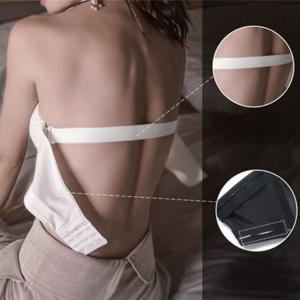 어니븐 레이스 웨딩 브라렛 탈착 끈 브라탑 자세