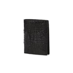 [닥스ACC] [선물포장/쇼핑백동봉] 블랙 단색 악어가죽 중지갑 DBWA5F712