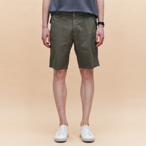 헤지스남성 면 혼방 가먼트다잉 밴딩 숏 팬츠 HZPA5B501K2