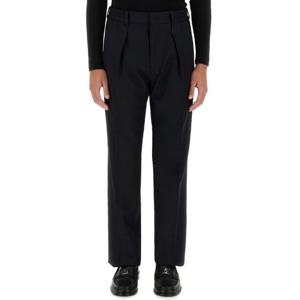 펜디 블랙 플리츠 프론트 스트레이트 울 팬츠 FB0895 AL5AF0CRH